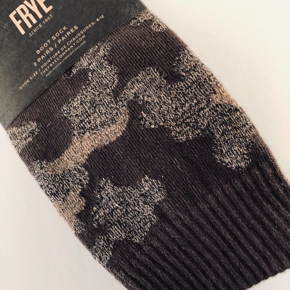 FRYE 2 Pair Men's Boot Socks OSFM - Picture 2 of 6